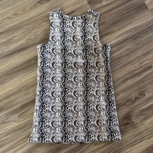 Free People Alice Snakeskin Print A Line Mini Dress